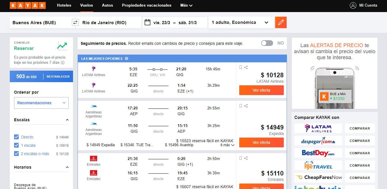 Pasajes aéreos: ¿cuál es el destino más elegido por los argentinos?