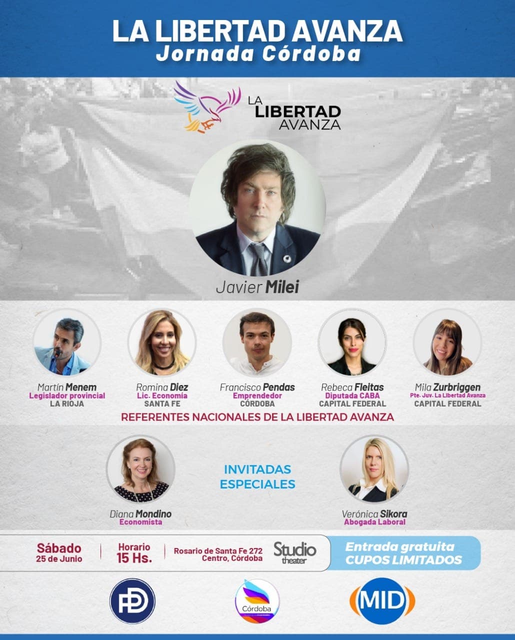 Los detalles del próximo evento de Milei en Córdoba