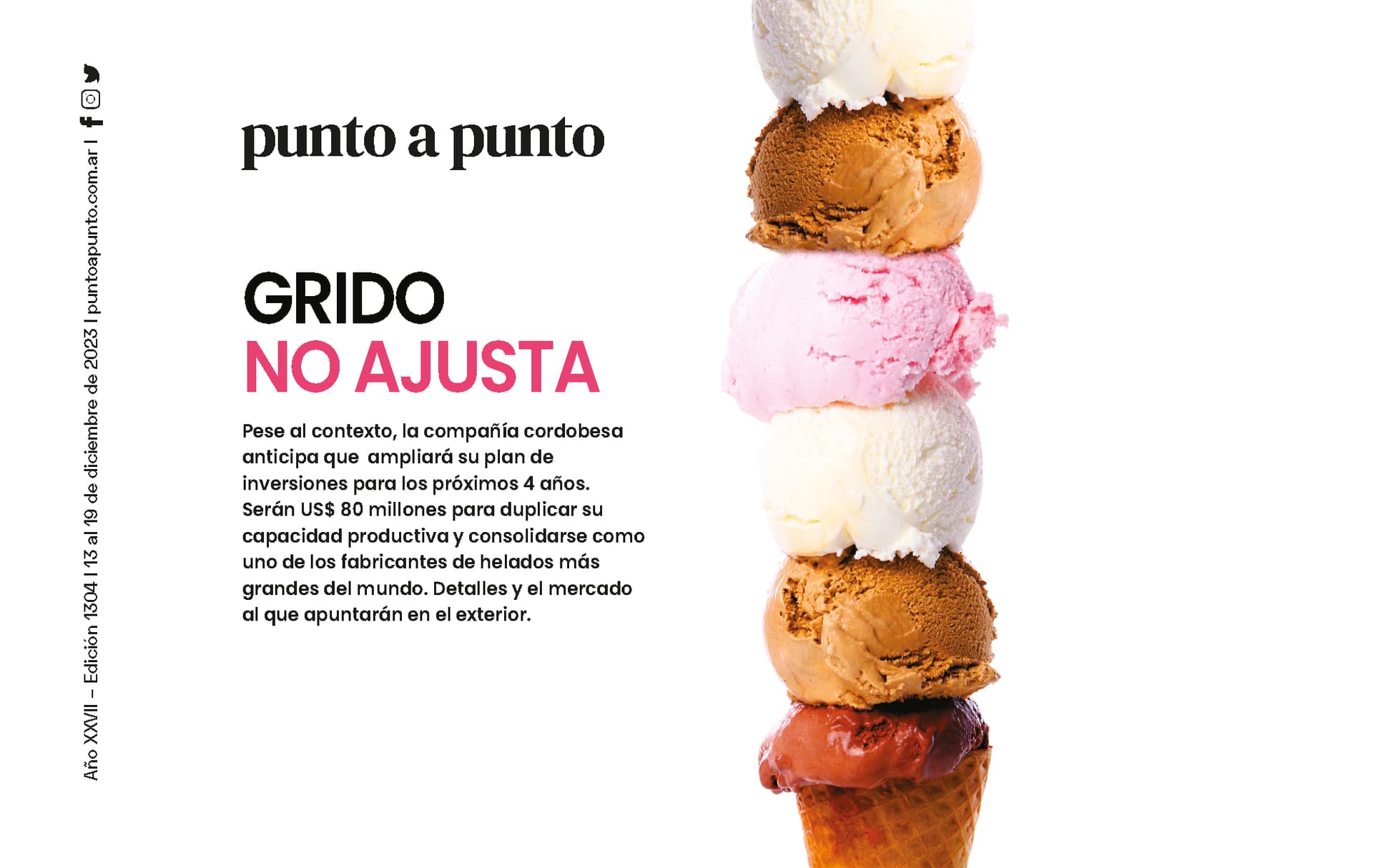 Edición 1304: Grido no ajusta