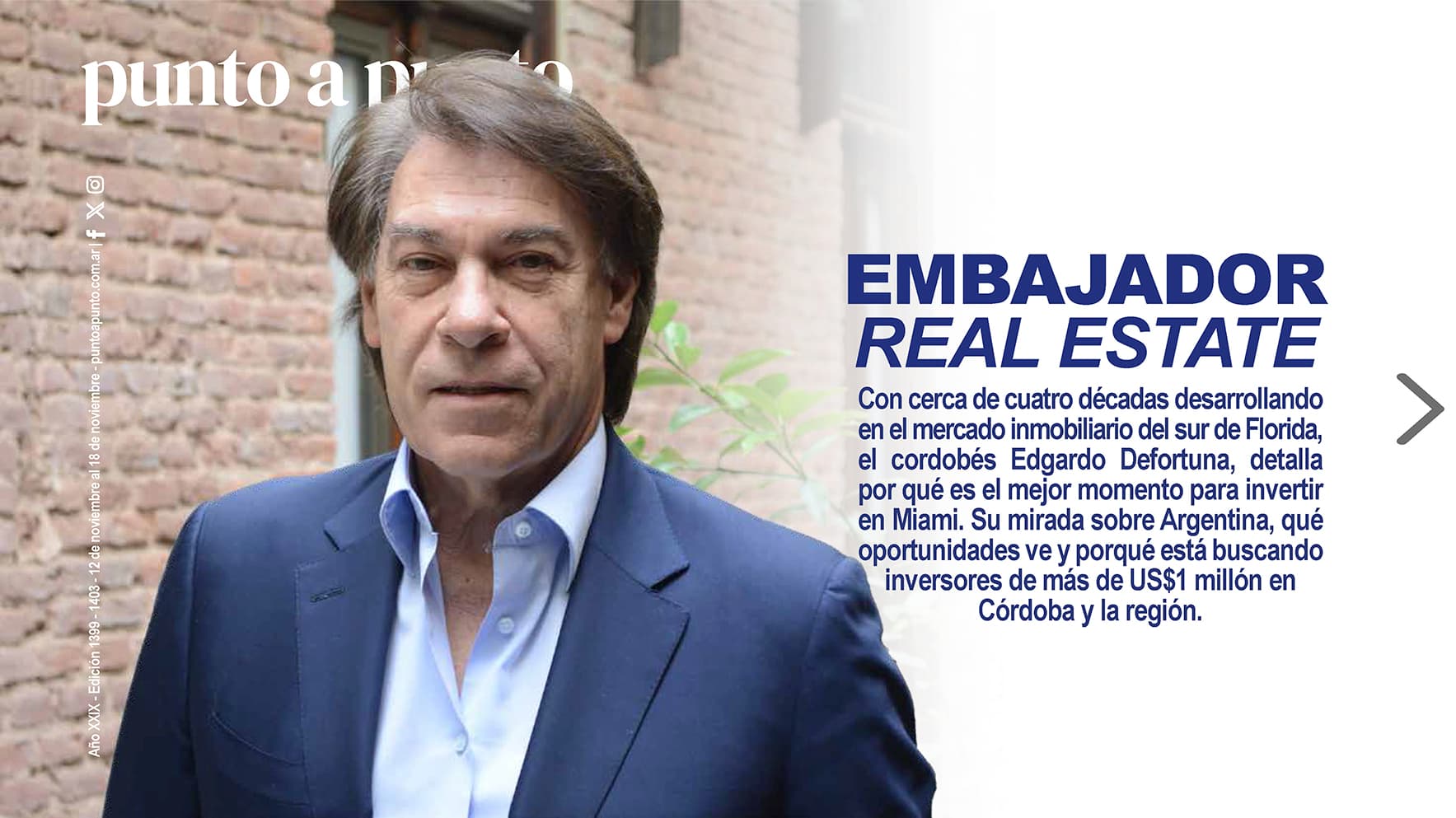 Edición 1403: Embajador real estate
