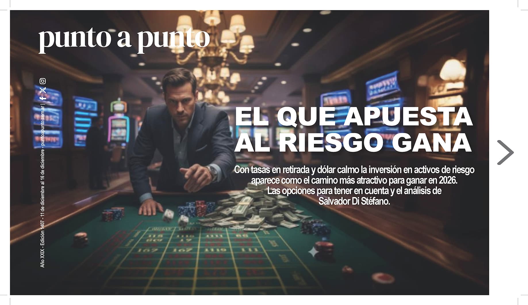 Edición 1407: el que apuesta al riesgo gana