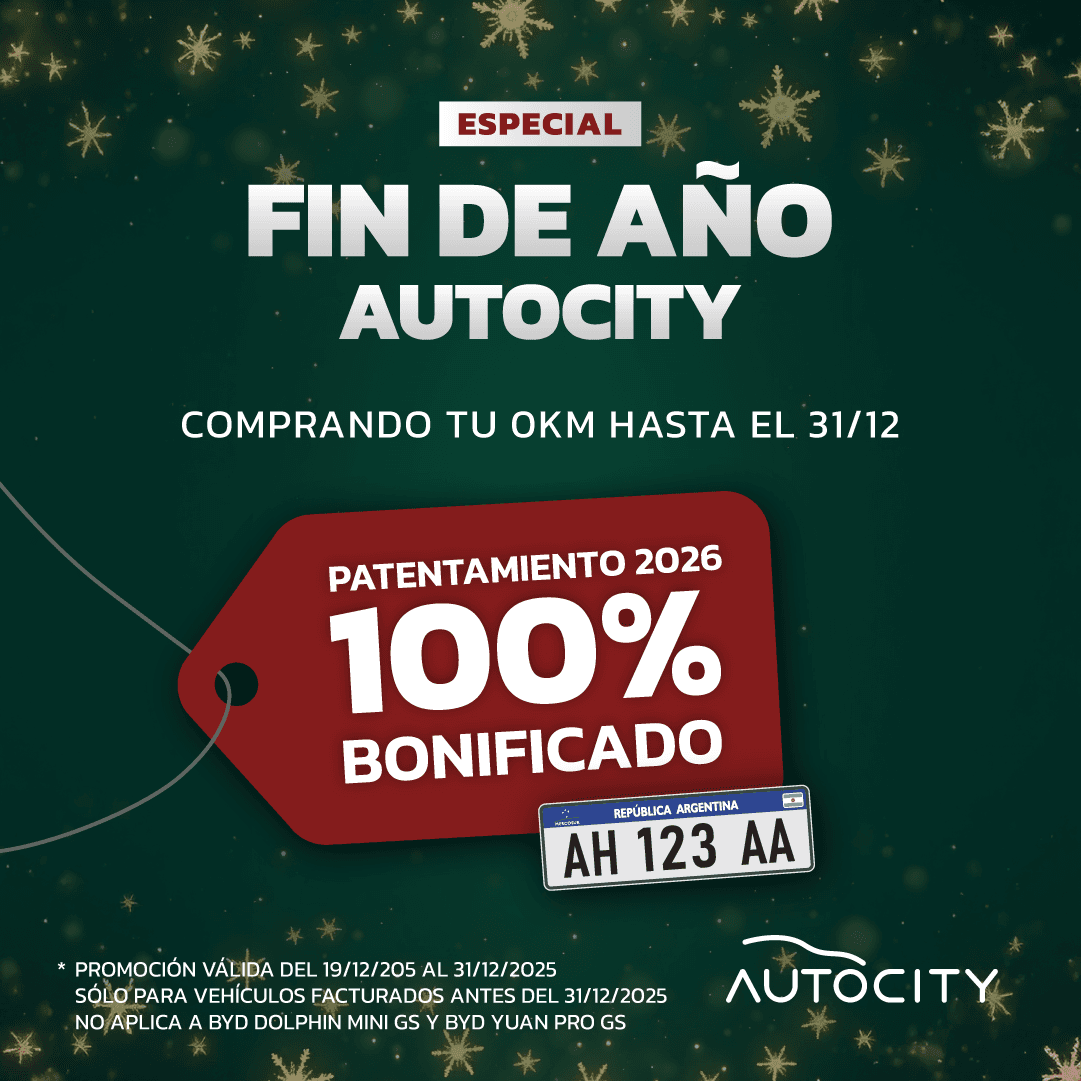 Autocity lanza el “Especial Fiestas” con patentamiento bonificado para vehículos modelo 2026