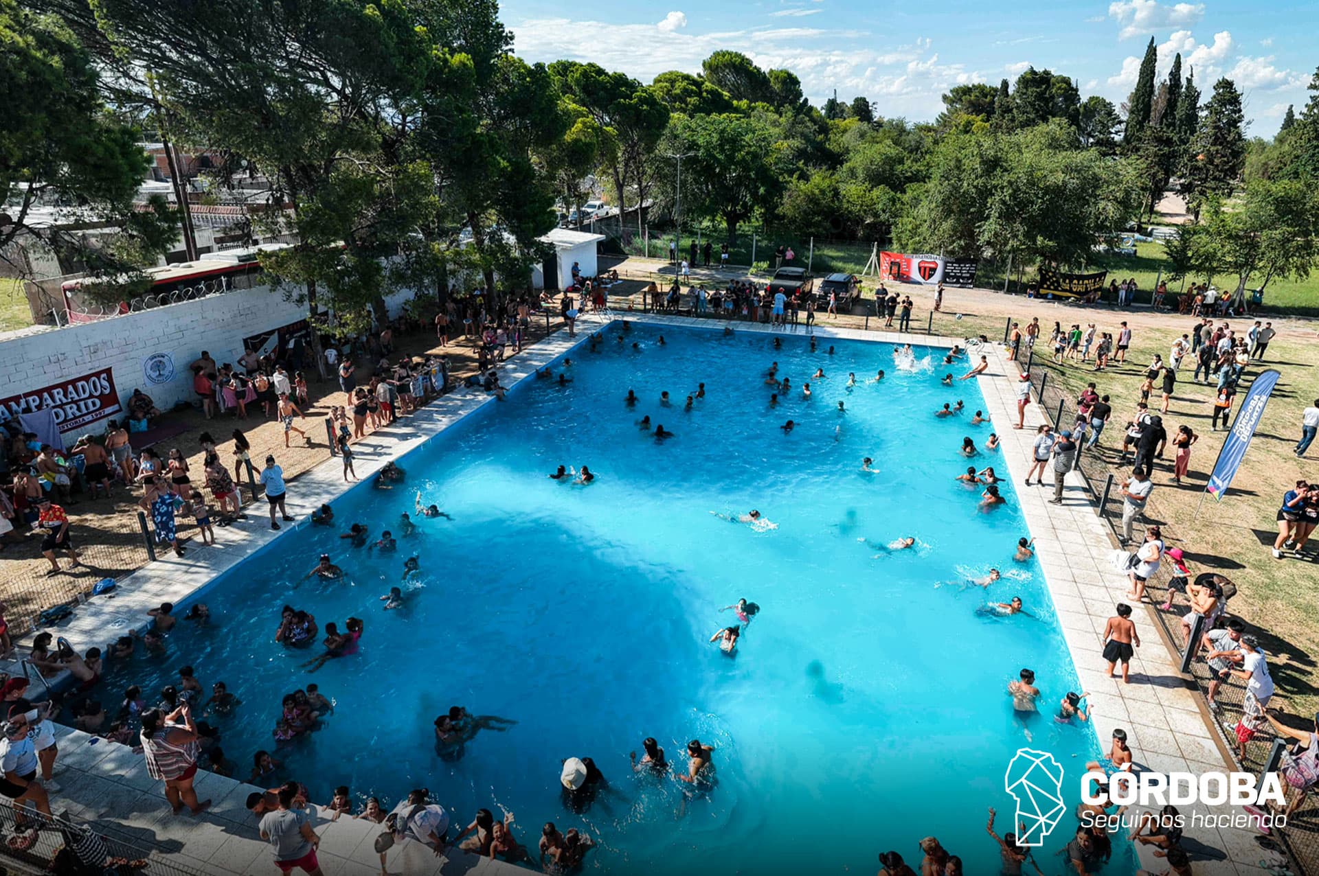 Con pileta y nuevas instalaciones, inauguraron el renovado Centro Deportivo Los Filtros en Villa Martínez