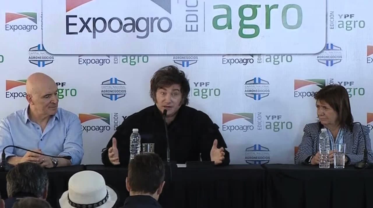 Milei en Expoagro: “No sirve bajar las retenciones para sacar rédito político y que después el país reviente»
